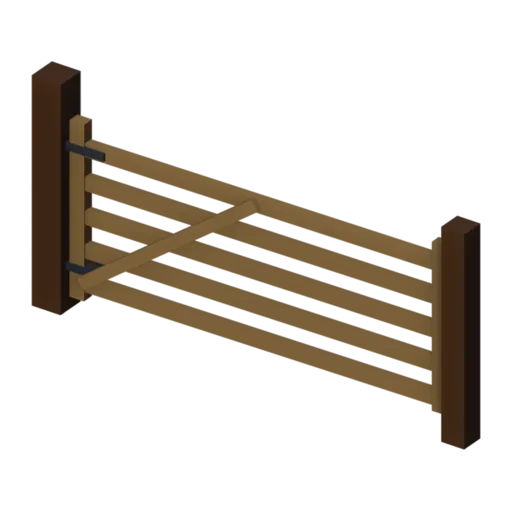 Farm gate, 3D model