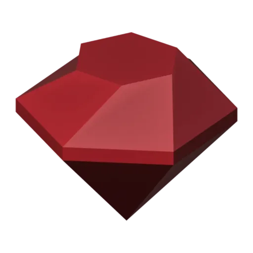 Cut gem, 3D model