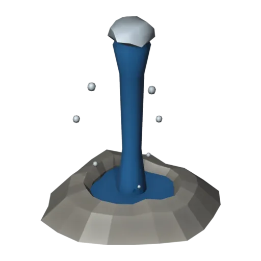 Geyser, 3D model