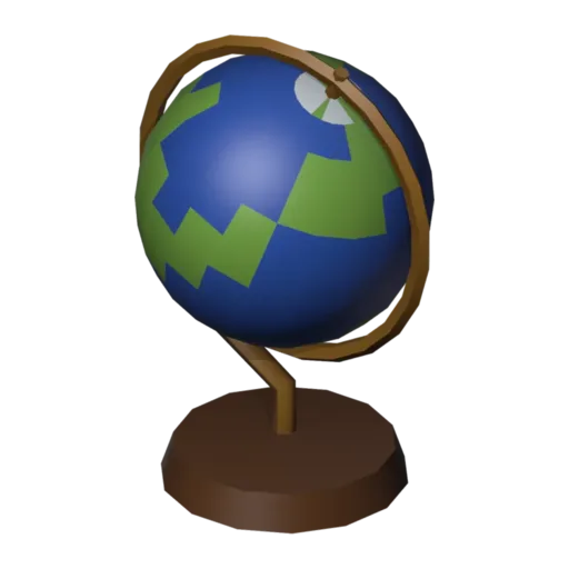 Desk globe, 3D model