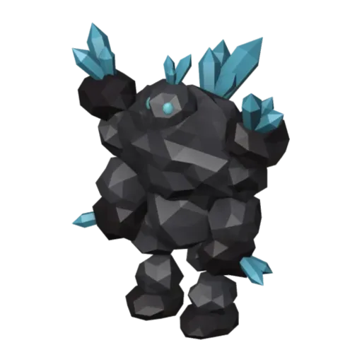 Golem de cristal, modèle 3D