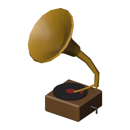 Gramophone, 3D model