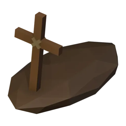 Wooden cross, 3D model