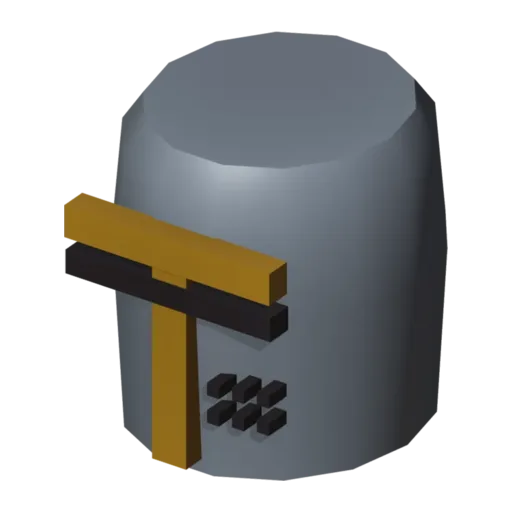 Great helm, 3D model
