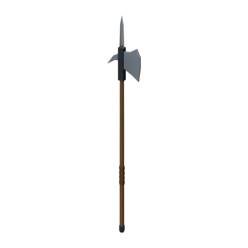 Halberd, 3D model