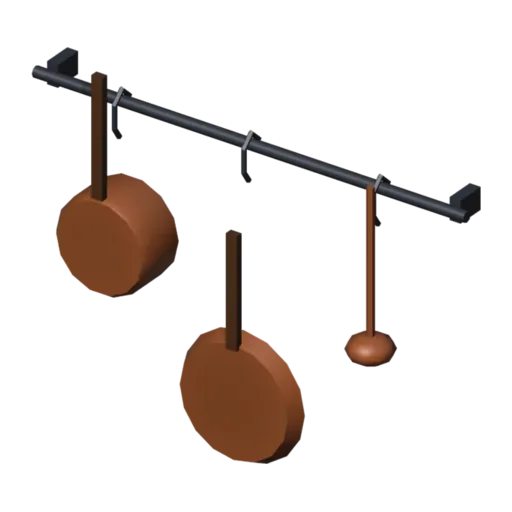 Hanging pots, 3D model