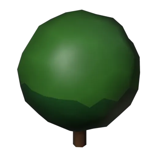Round shrub, 3D model