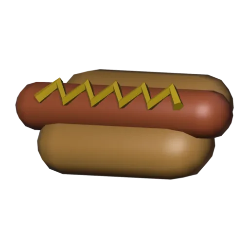 Hot dog, 3D model