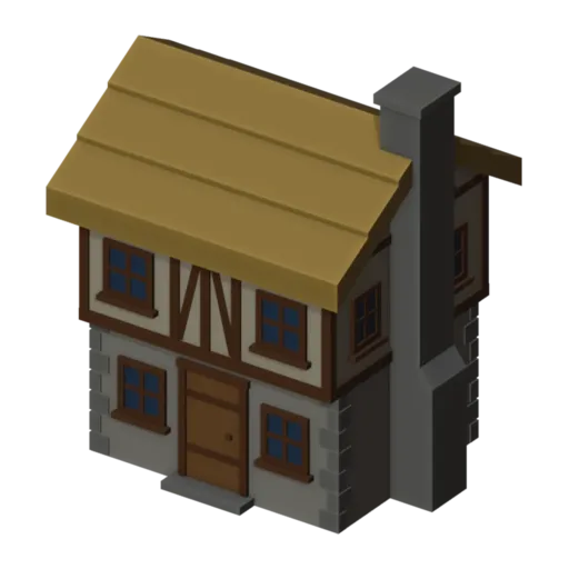 Medium house, 3D model