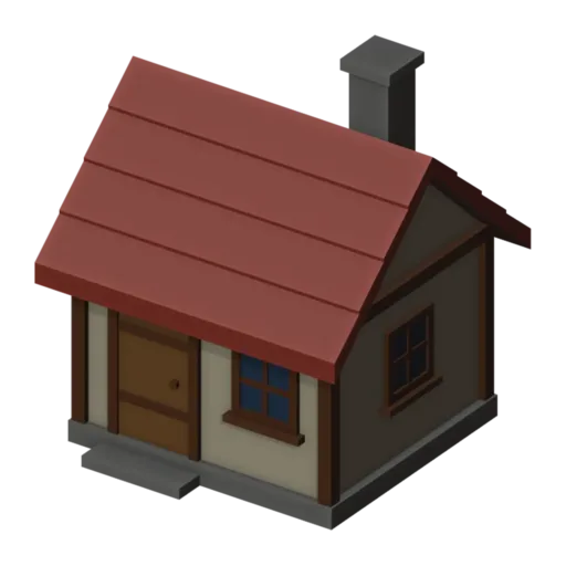 Small house, 3D model