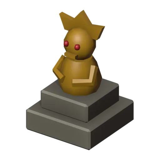 Götzenbild, 3D-Modell