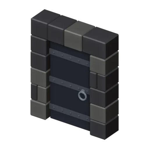Iron door, 3D model