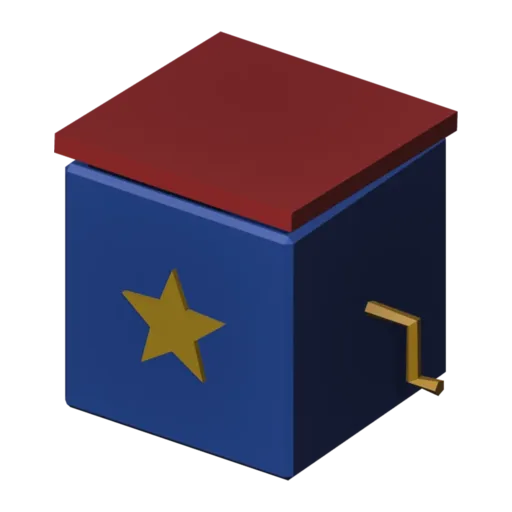 Jack-in-the-box, 3D model