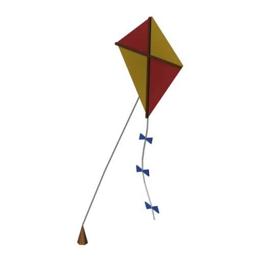 Diamond kite, 3D model