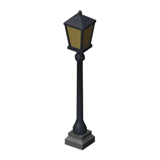Lamp post, 3D model