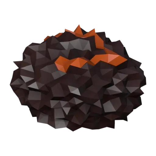 Lava rock, 3D model