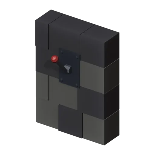 Wall lever, 3D model