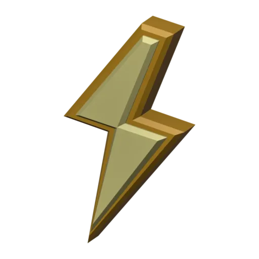 Energy bolt, 3D model