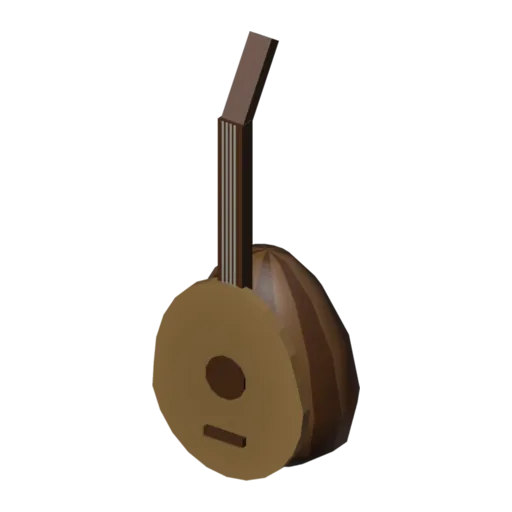 Lute, 3D model