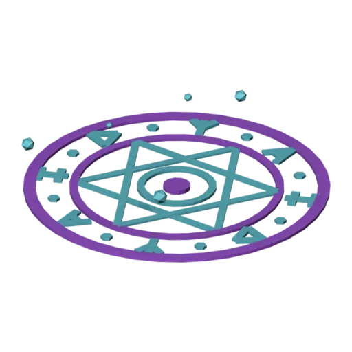 Magic circle, 3D model