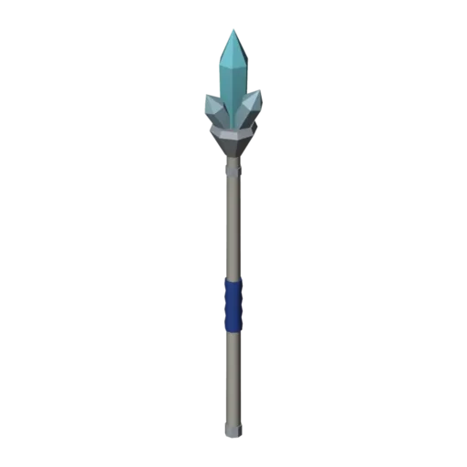 Ice staff, 3D model