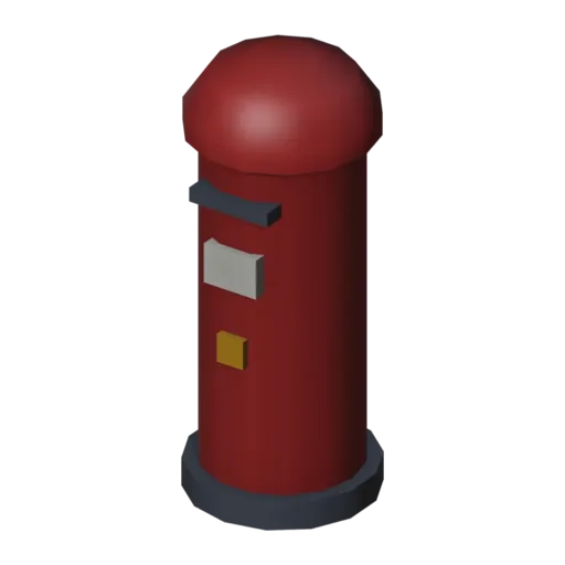 Post box, 3D model