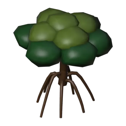 红树,3D 模型