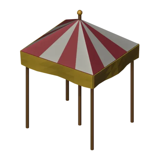 Merchant tent, 3D model