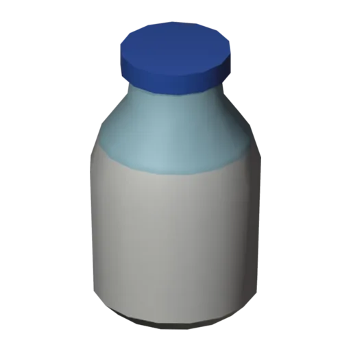 Milk bottle, 3D model