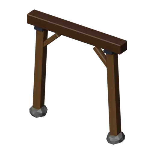 Mine support, 3D model