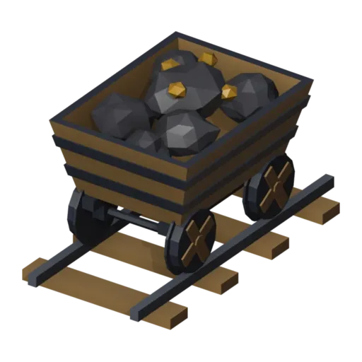 Minecart, 3D model