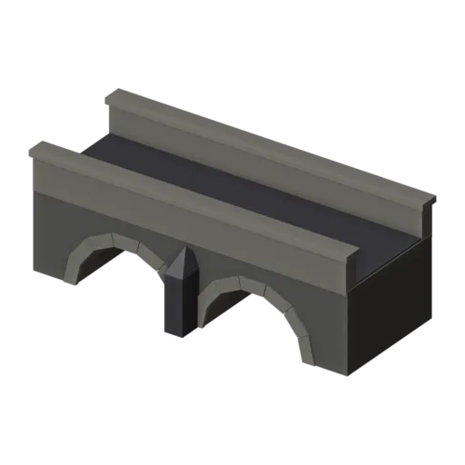Puente del foso, modelo 3D