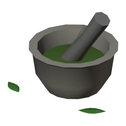 Mortar and pestle, 3D model