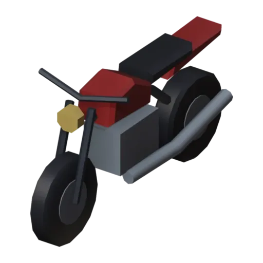 Motorbike, 3D model