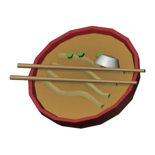 Noodle bowl, 3D model