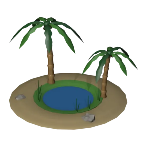 Oasis, 3D model