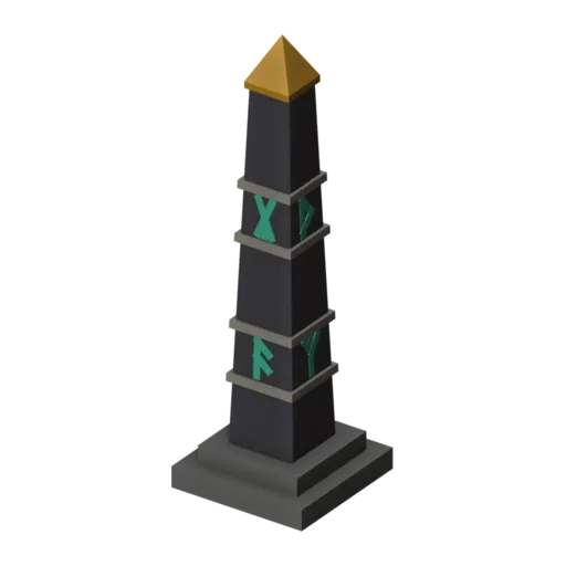 Obelisk, 3D model