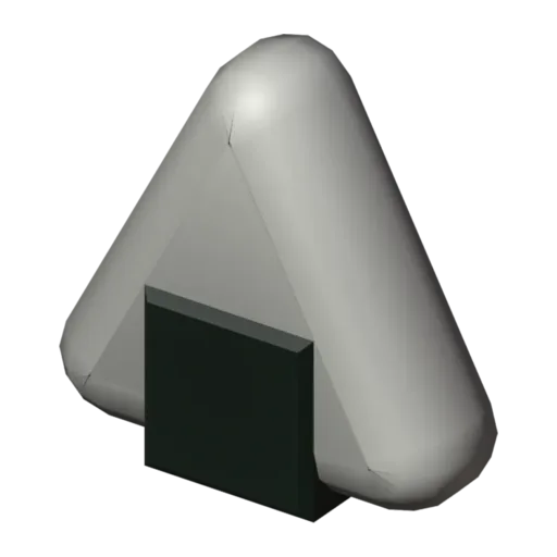 Rice ball, 3D model