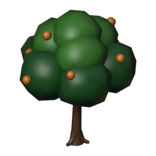 Orange tree, 3D model
