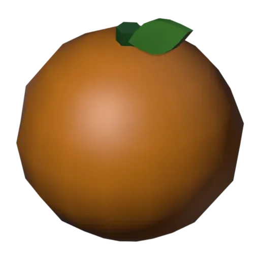 Orange, 3D model