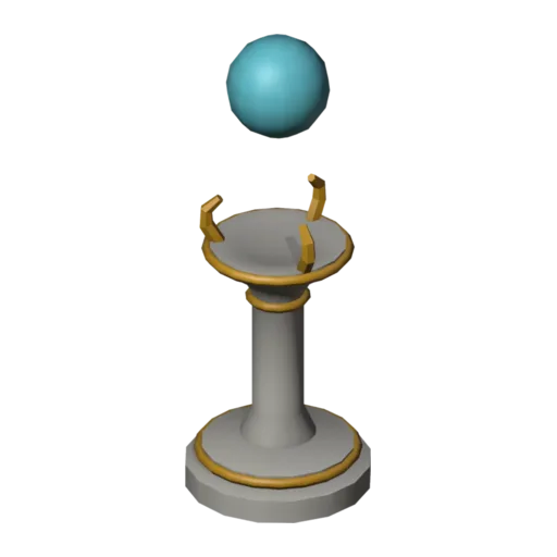 Orb pedestal, 3D model