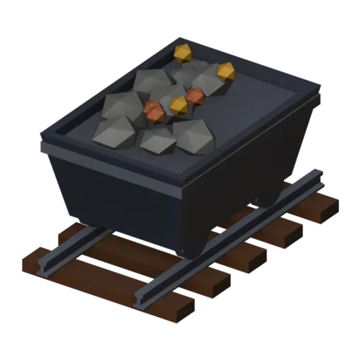 Ore cart, 3D model