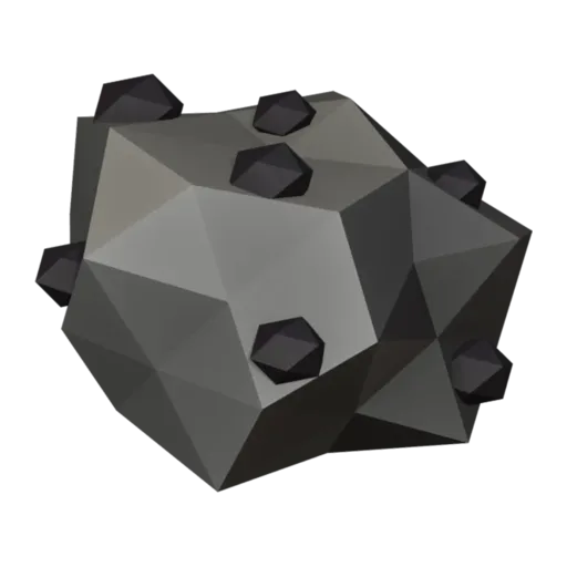 Coal ore, 3D model