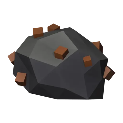 Iron ore, 3D model