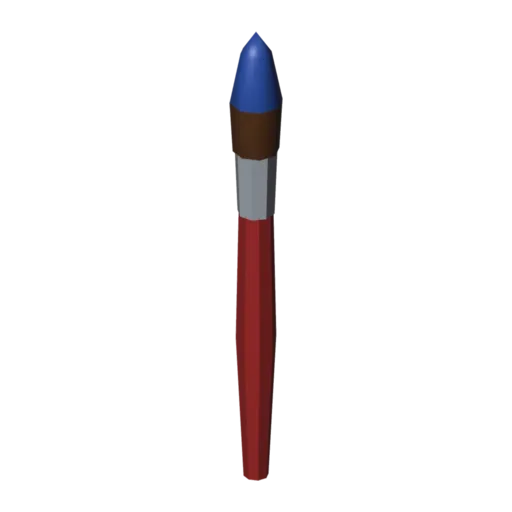 Paintbrush, 3D model