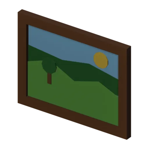 Cuadro, modelo 3D