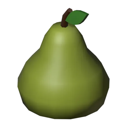 Pear, 3D model