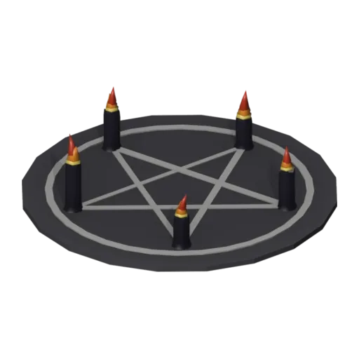 Ritual candles, 3D model