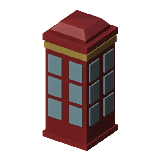 Phone box, 3D model
