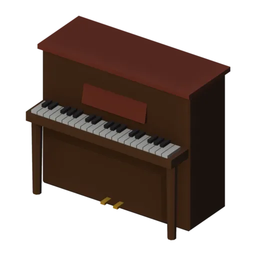 Piano, 3D model